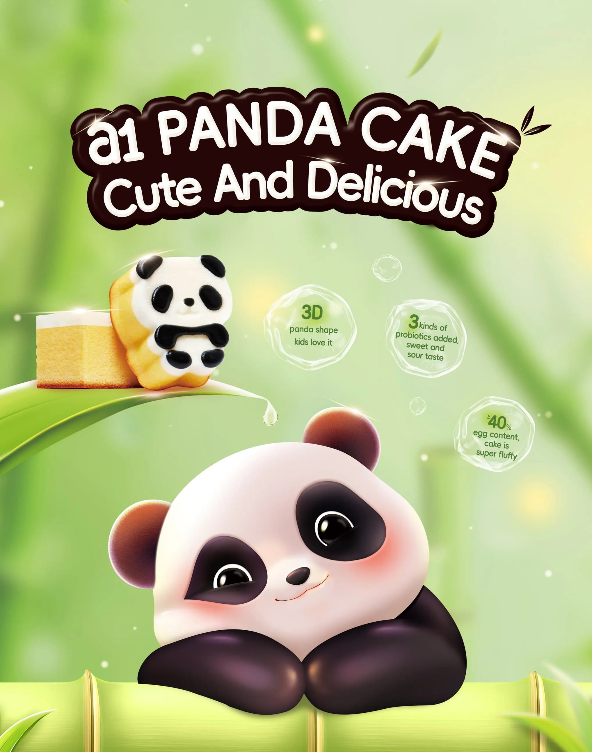 La excelencia innovadora del pastel de panda de a1 Snack Lab