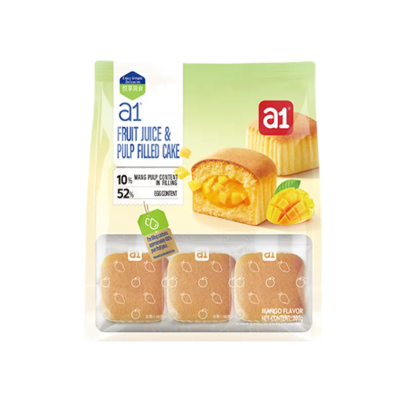 a1 Pastel Relleno de Zumo y Fruta, Sabor Mango