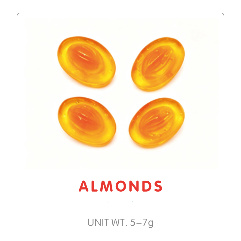 Almond Shaped Gummy Candy